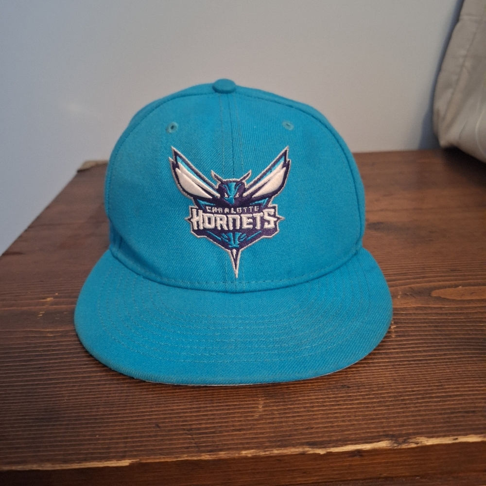 New Era Charlotte Hornets NBA Teal 59FIFTY Cap Size 7 1/8